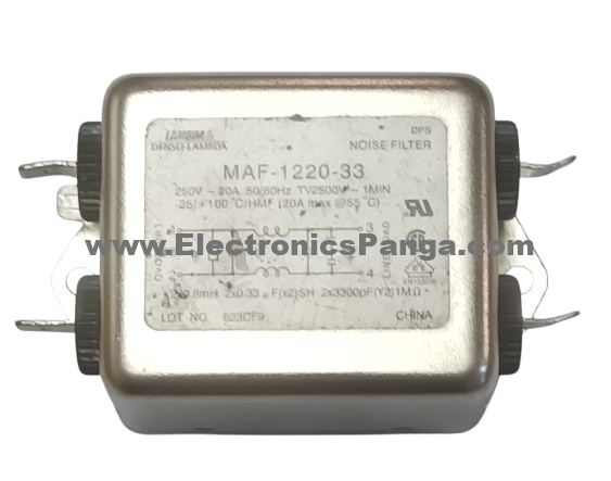 DENSEI-LAMBDA MAF-1220-33 250V 20A 50/60Hz Noise Filter F86 - Image 3