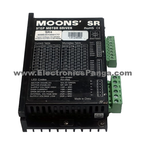 MOONS SR4 4696351000177 24-48V/DC 4.5A 2-Phase Step Motor Driver STD341