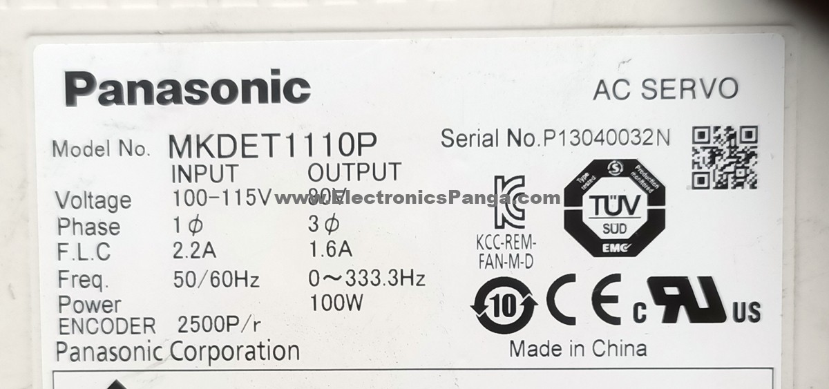 PANASONIC 0.1Kw (100W) MKDET1110P AC Servo Driver + Motor MUMA011P1S MD328 - Image 10