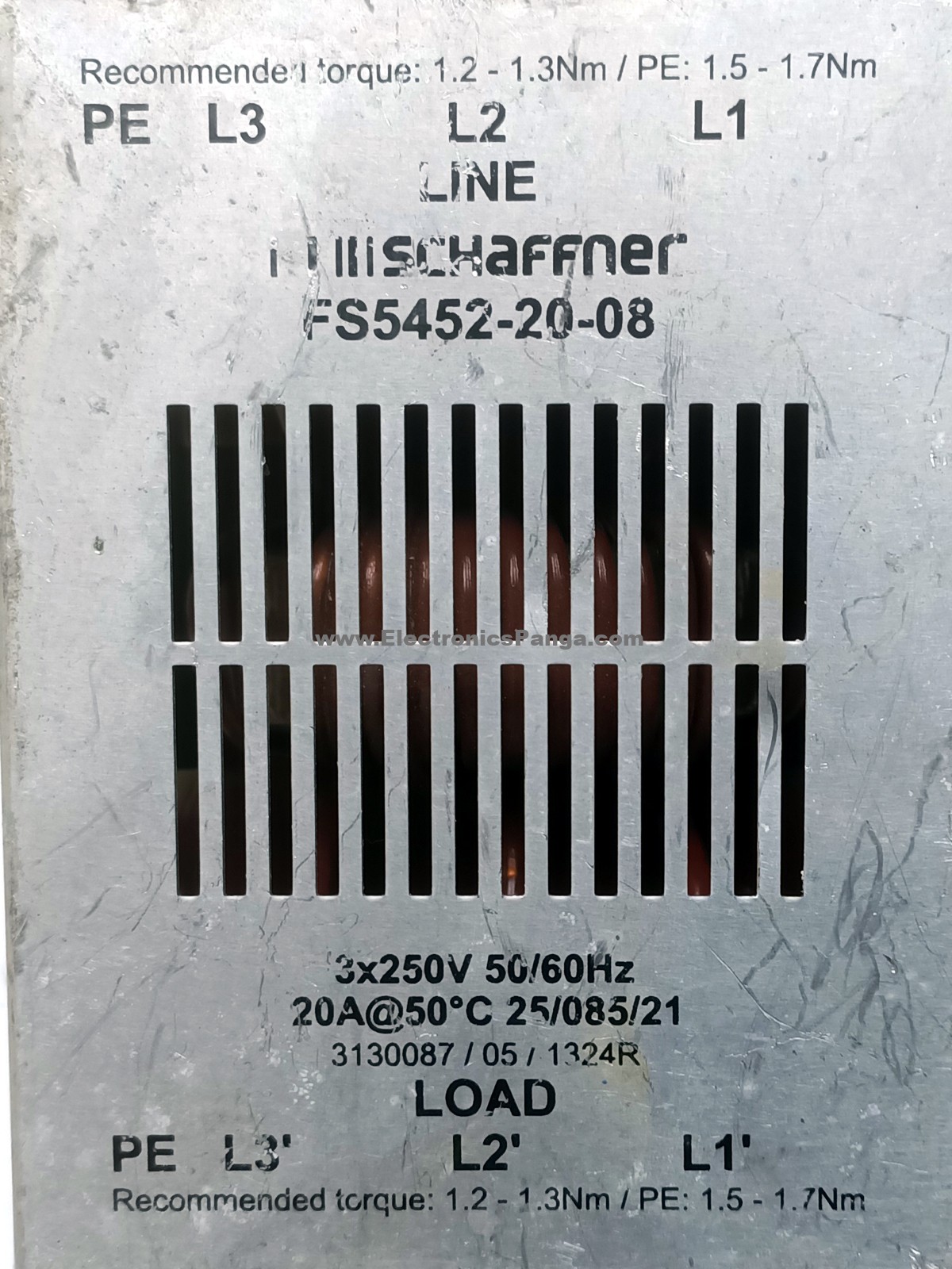 SCHAFFNER FS5452-20-08 250V 20A 50/60Hz Noise Filter F95 - Image 3