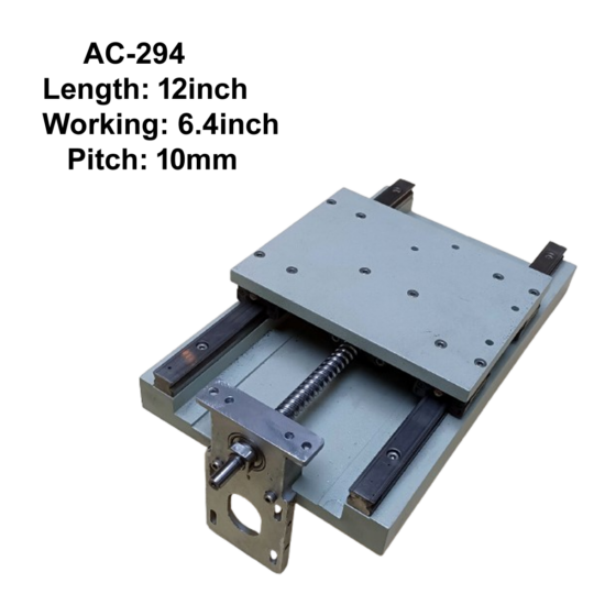 Z-Axis Actuator For CNC Machine 10mm Pitch 6.4inch Working AC-294