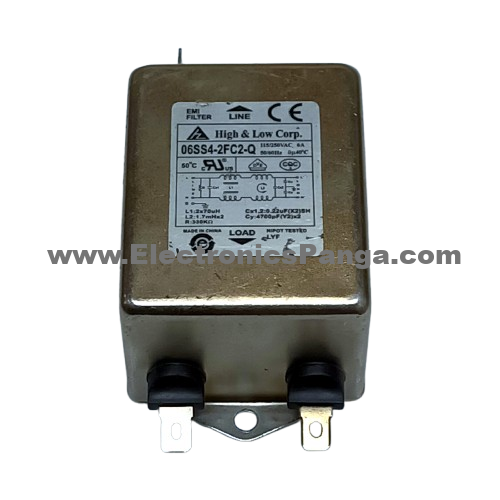 06SS4-2FC2-Q 115-250V/AC 6A 50/60Hz EMI Filter F109 - Image 3