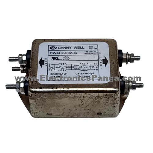 CANNY WELL CW4L2-20A-S 115-250V 20A 50/60Hz EMI Filter F110 - Image 3