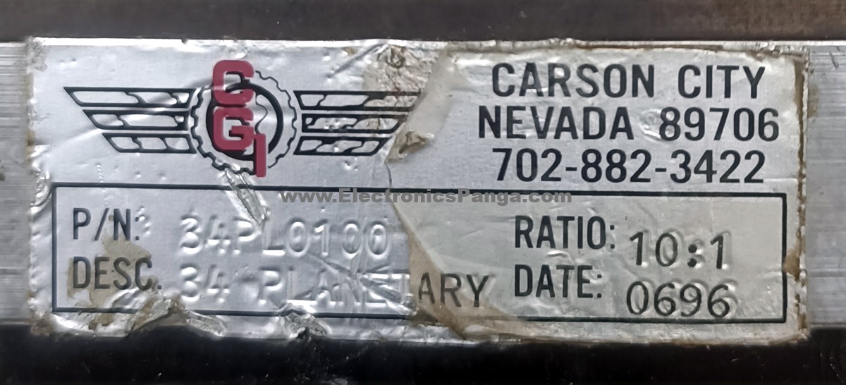 CGI 10:1 Ratio 34PL0100 Reducer Gearbox G1446 - Image 2