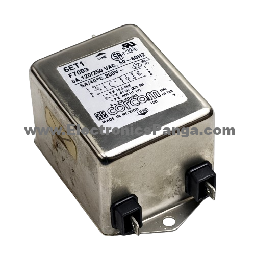 CORCOM 6ET1F7003 120-250V 6A 50/60Hz Noise Filter F119