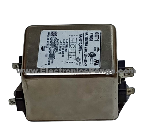 CORCOM 6ET1F7003 120-250V 6A 50/60Hz Noise Filter F119 - Image 3