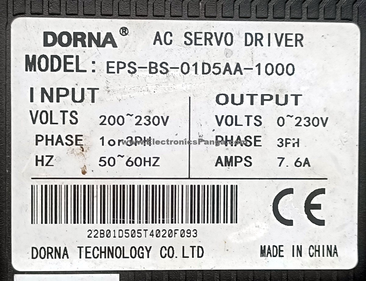 DORNA 1Kw (1000W) EPS-BS-01D5AA-1000 AC Servo Driver + Motor 130DNMA2-0001AKAM MD341 - Image 9