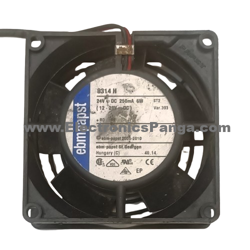 EBMPAPST 8314H 24V/DC 250mA 6W 2-Wires Cooling Fan AS670