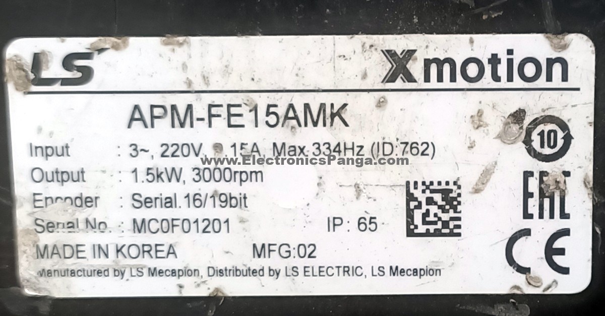 LS XMOTION 1.5kw (1500w) APM-FE15AMK AC Servo Motor + 2kw (2000w) L7SA020B Driver MD335 - Image 3