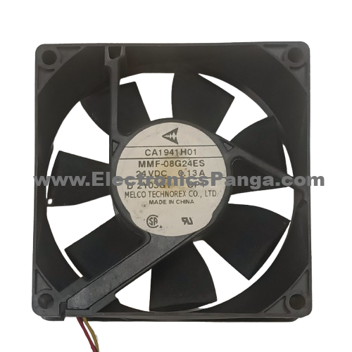 MELCO TECHNOREX MMF08G24ES 24V/DC 0.13A 3-Wires Cooling Fan AS668