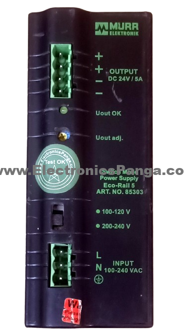 MURR ELEKTRONIK 85303 24V/DC 5A AC TO DC Single Output Switching Power Supply P422 - Image 4