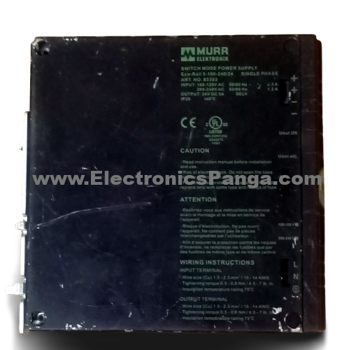 MURR ELEKTRONIK 85303 24V/DC 5A AC TO DC Single Output Switching Power Supply P422 - Image 5