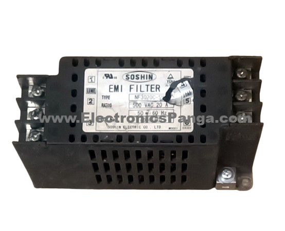SOSHIN NF3020C-SVA 500V/AC 20A EMI Filter F107 - Image 3