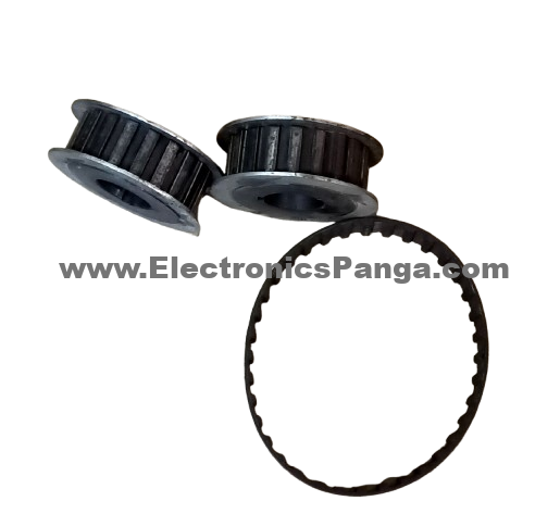 Timing Pulley Set With Belt 1:1 Ratio 9mm Pitch 20Teeth Bore 25mm & 25mm TP16 - Image 3