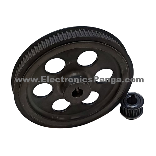 Timing Pulley Set With Belt 5:1 Ratio 5mm Pitch, Pulley 18Teeth Bore 14mm, Wheel 90Teeth Bore 14mm TP17 - Image 4
