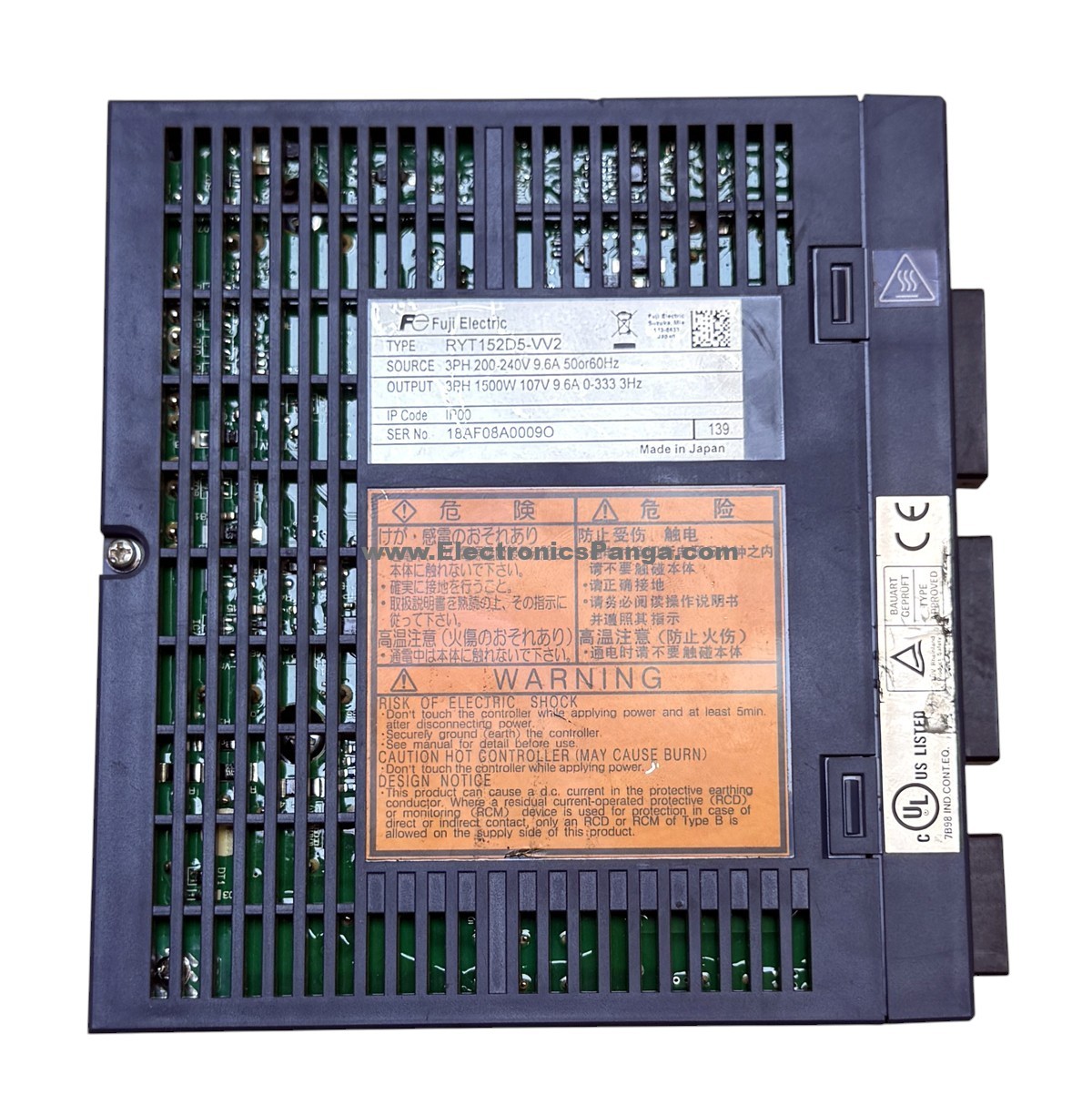 FUJI ELECTRIC Alpha5 1.5Kw (1500W) RYT152D5-VV2 AC Servo Driver SD1541 - Image 4
