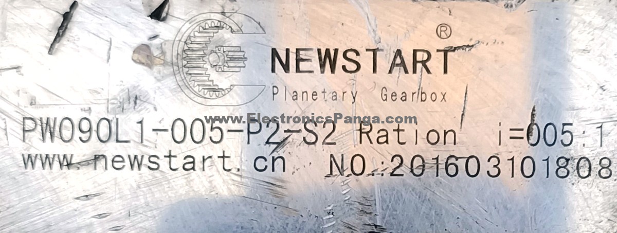 NEWSTART 5:1 Ratio PW090L1-005-P2-S2 Worm Gearbox For 750w Servo Motor G1498 - Image 2