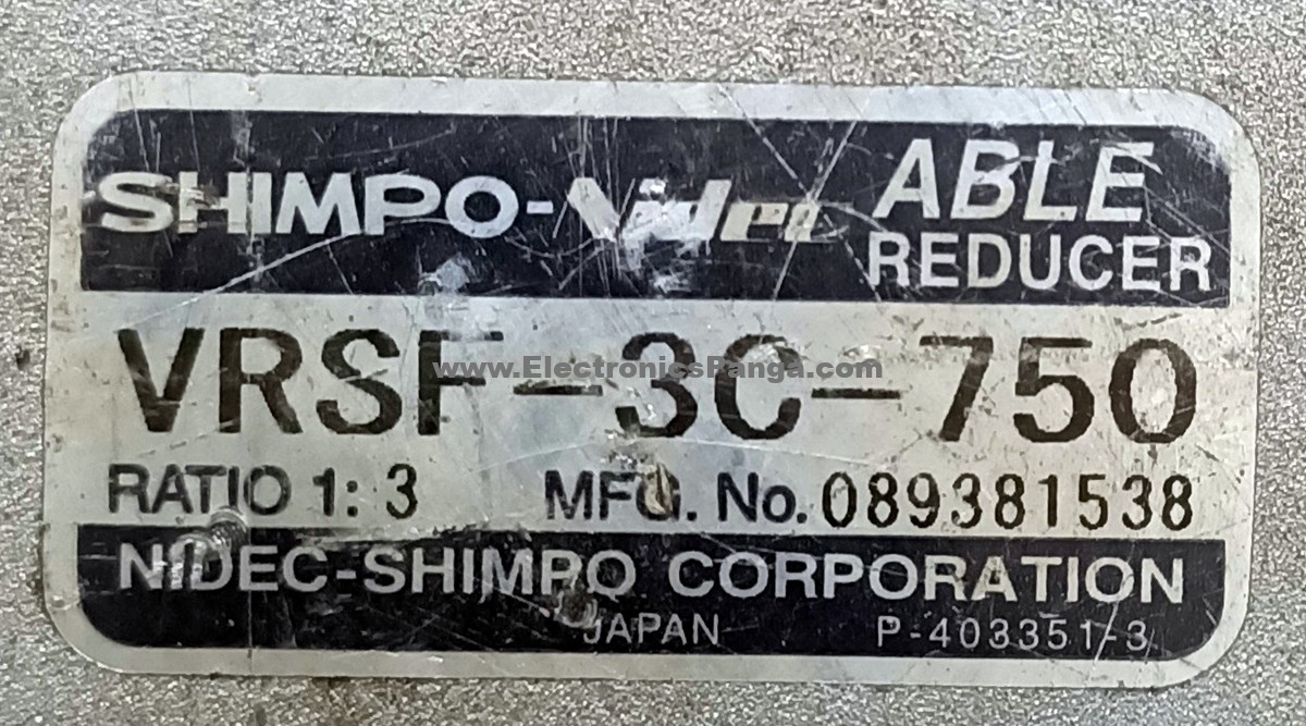 NIDEC-SHIMPO 3:1 Ratio VRSF-3C-750 Planetary Gearbox For 750w Servo Motor G1495 - Image 2