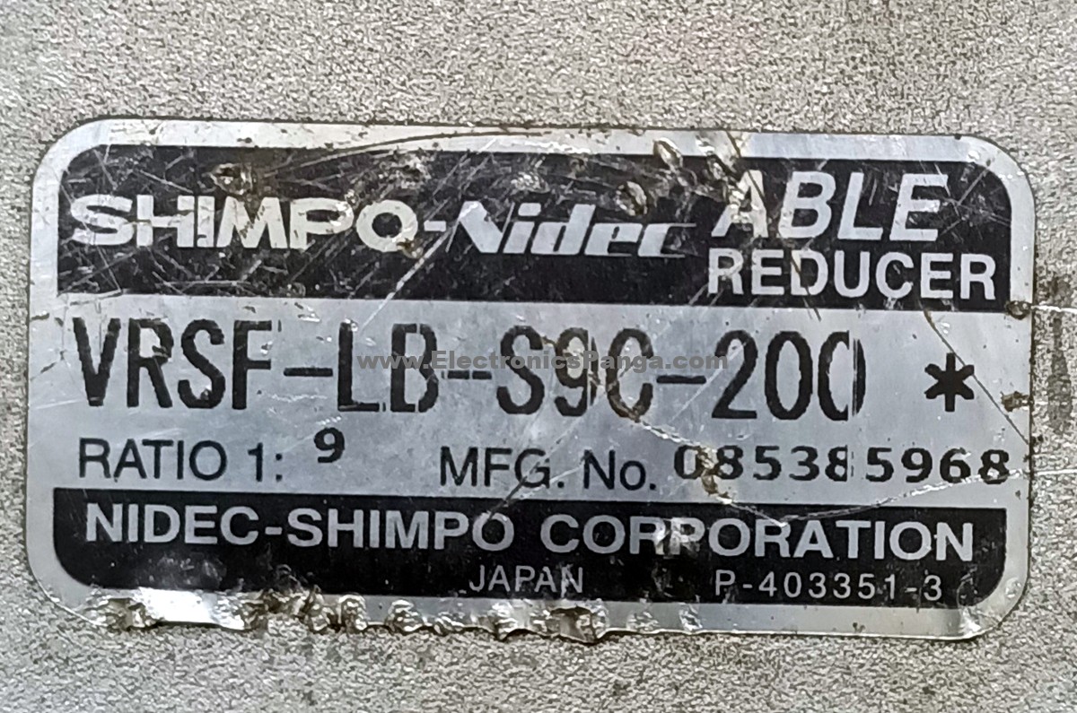 NIDEC-SHIMPO 9:1 Ratio VRSF-LB-S9C-200 Planetary Gearbox For 750w Servo Motor G1496 - Image 2