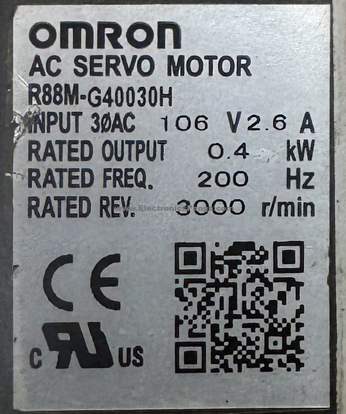 OMRON 0.4Kw (400W) R88M-G40030H AC Servo Motor SM1383 - Image 2