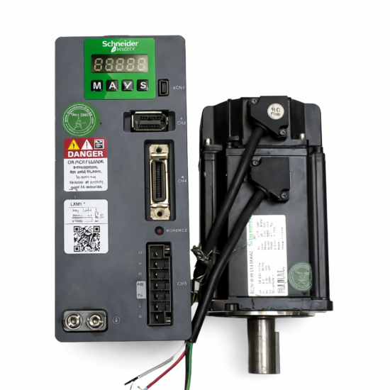 SCHNEIDER 0.75Kw (750W) BCH16HF07330A5C AC Servo Motor + LXM16DU07M2X Driver MD344