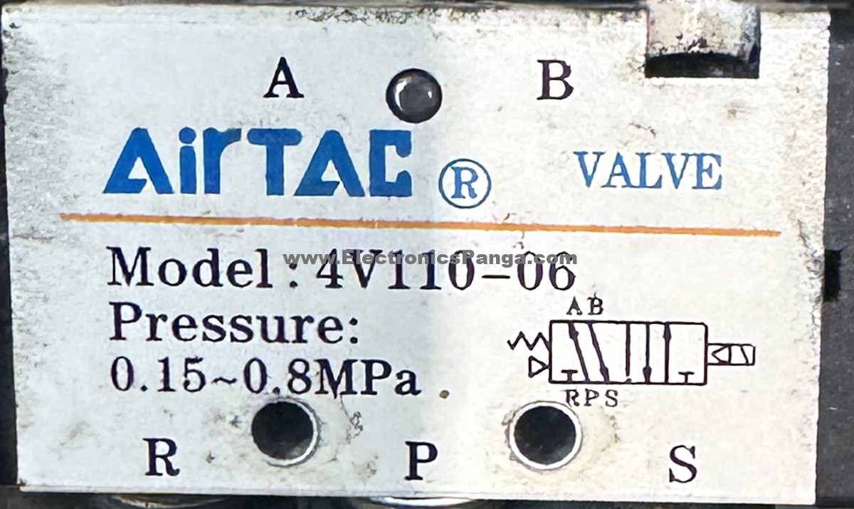 AIRTAC 4V110-06 24V/DC 2.5W 0.15~0.8Mpa Pressure Solenoid Valve N396 - Image 2