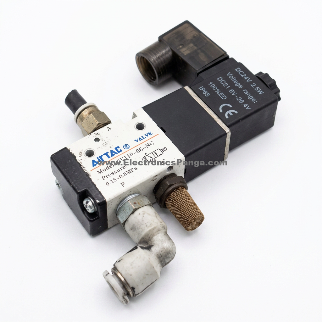 AIRTAC 3V110-06-NC 24V/DC 2.5W 0.15~0.8Mpa Pressure Solenoid Valve N397