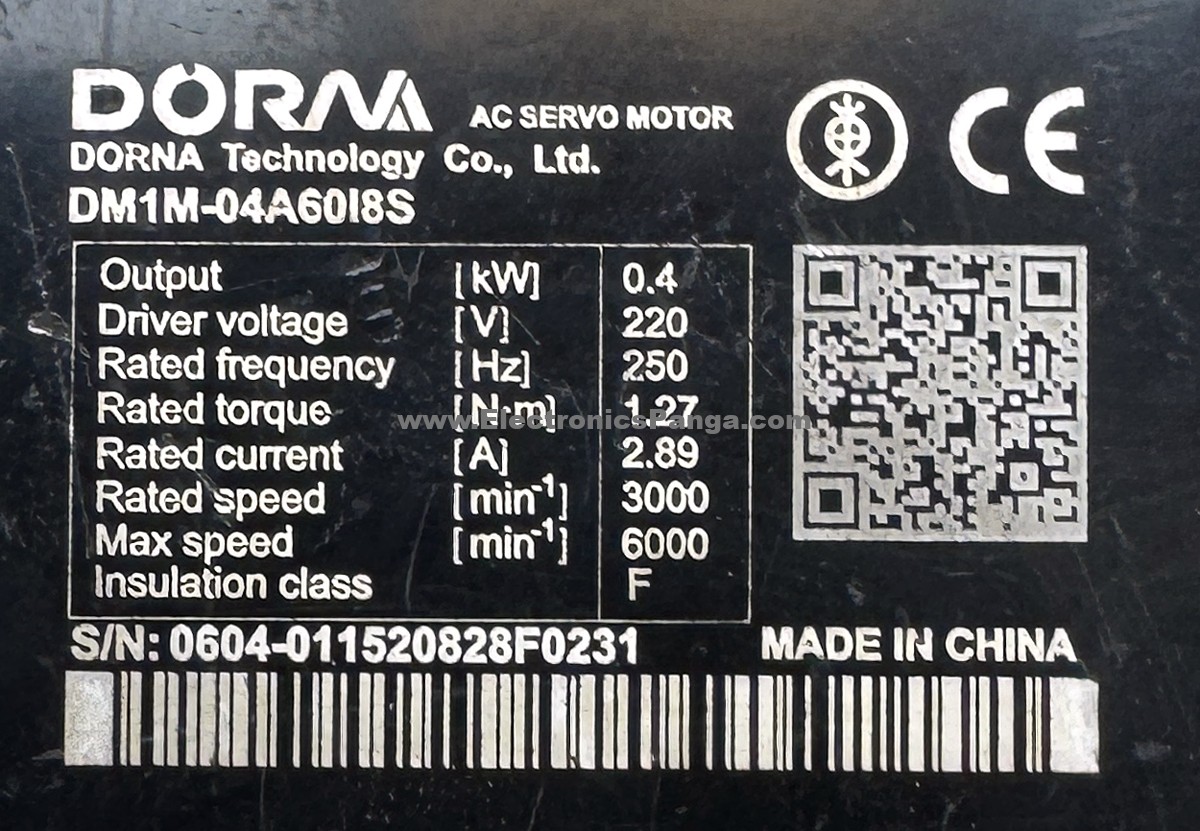 DORNA 400W (0.4Kw) DM1M-04A60I8S AC Servo Motor SM1419 - Image 2