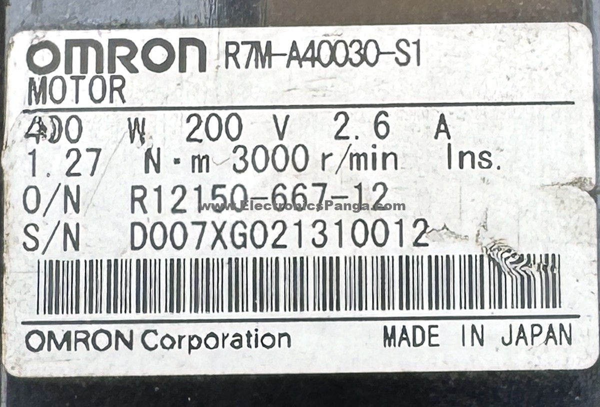 OMRON 400W (0.4Kw) R7M-A40030-S1 AC Servo Motor SM1420 - Image 2