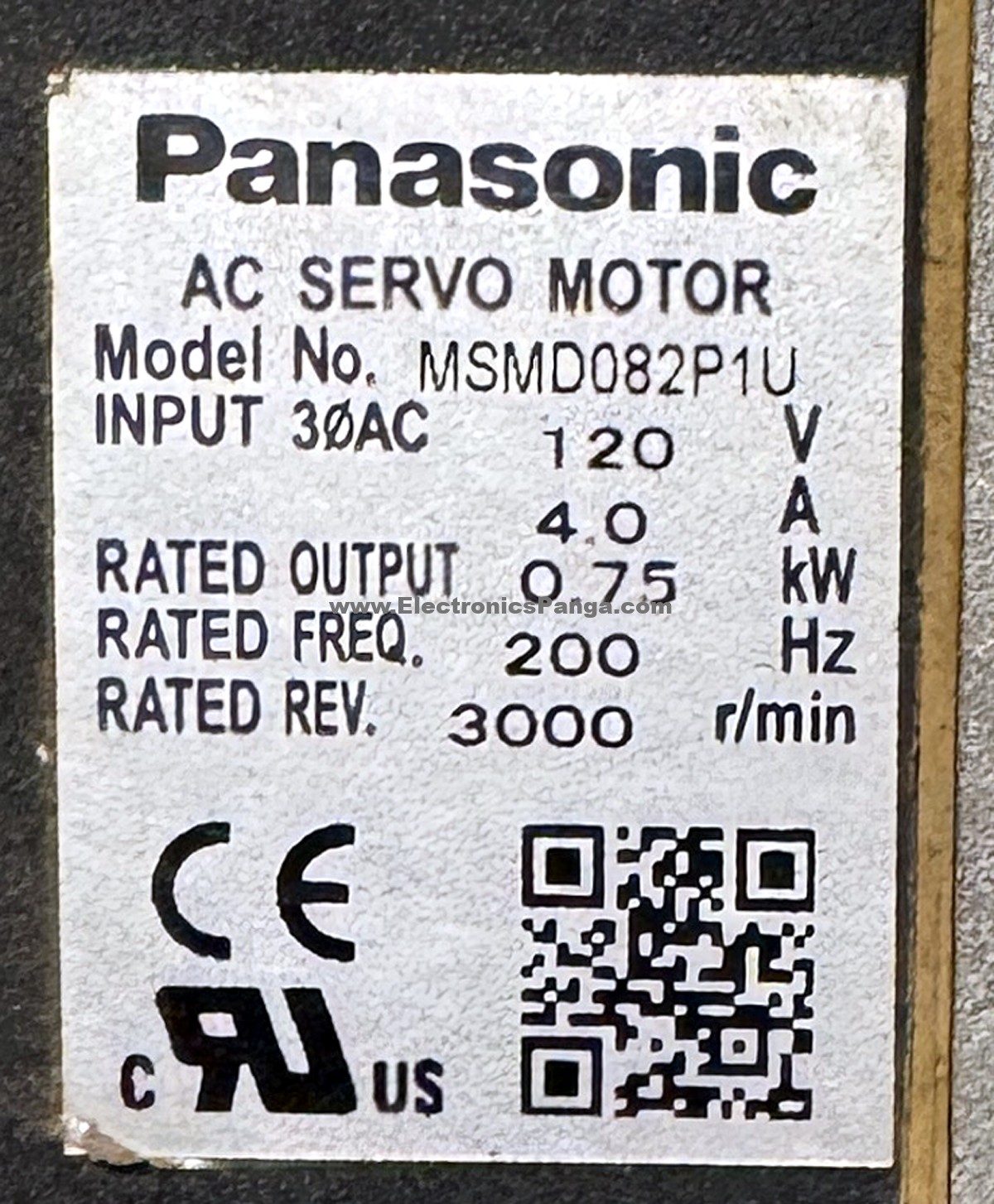 PANASONIC 0.75Kw (750W) MSMD082P1U AC Servo Motor SM1400 - Image 2