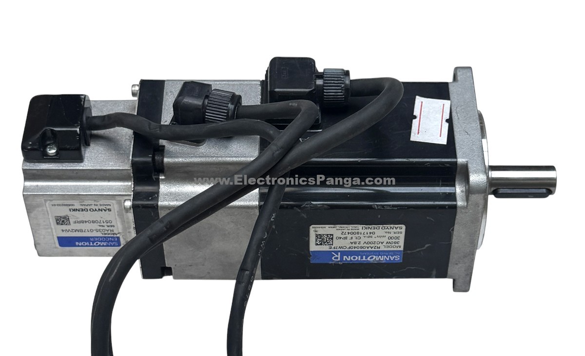 SANYO DENKI SANMOTION 360W (0.36Kw) R2AA06040FCW7FE AC Servo Motor SM1430 - Image 4