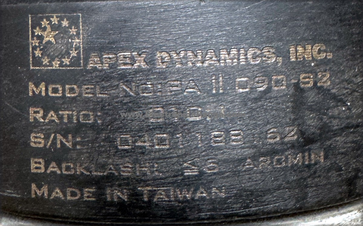 APEX DYNAMICS 10:1 Ratio PAII090-S2 Reducer Gearbox For 750w Servo Motor G1524 - Image 2