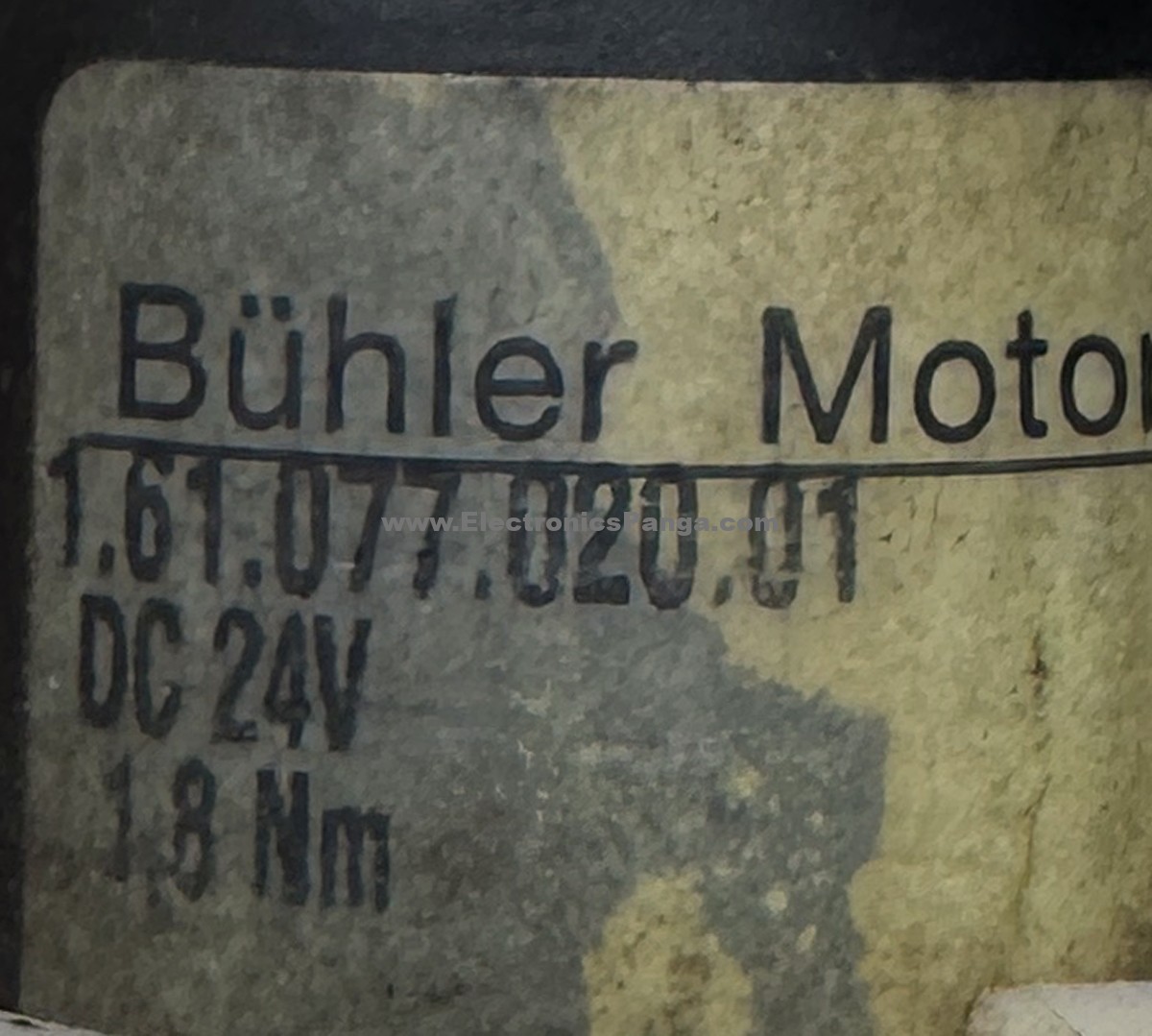 BUHLER MOTOR 24V 0.43A 23Rpm Gear Motor With Gripping Claw DCM212 - Image 2
