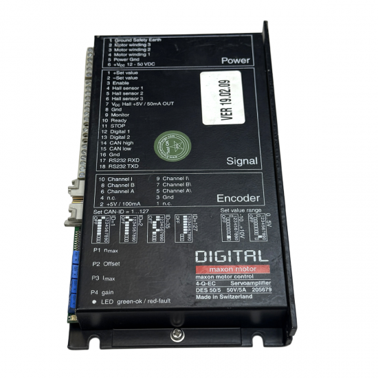 MAXON MOTOR DES 50/5 4-Q-EC Servoamplifier BLDC Driver DD32