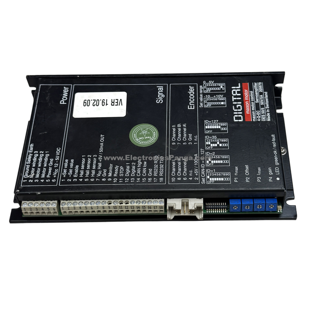 MAXON MOTOR DES 50/5 4-Q-EC Servoamplifier BLDC Driver DD32 - Image 3