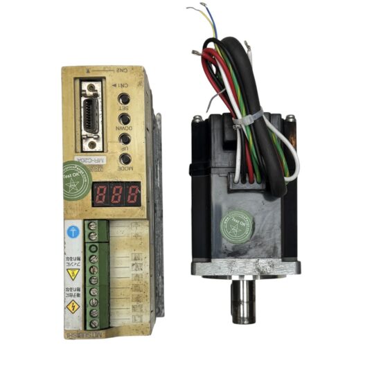 MITSUBISHI 200W (0.2Kw) HC-PQ23 AC Servo Motor + MR-C20A Driver MD354