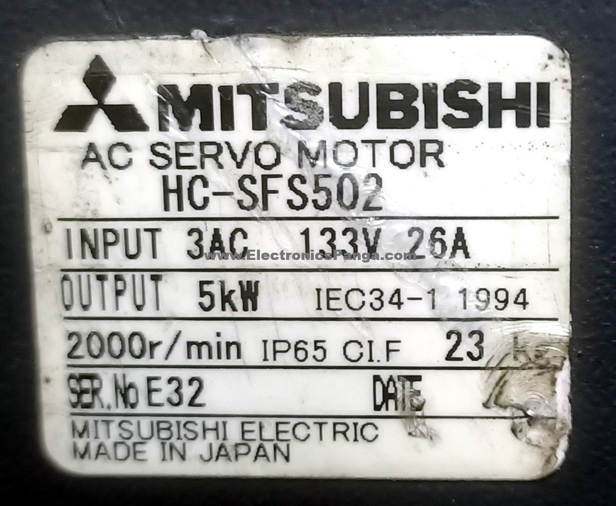 MITSUBISHI 5Kw (5000W) HC-SFS502 Servo Motor Encoder RE236 - Image 2