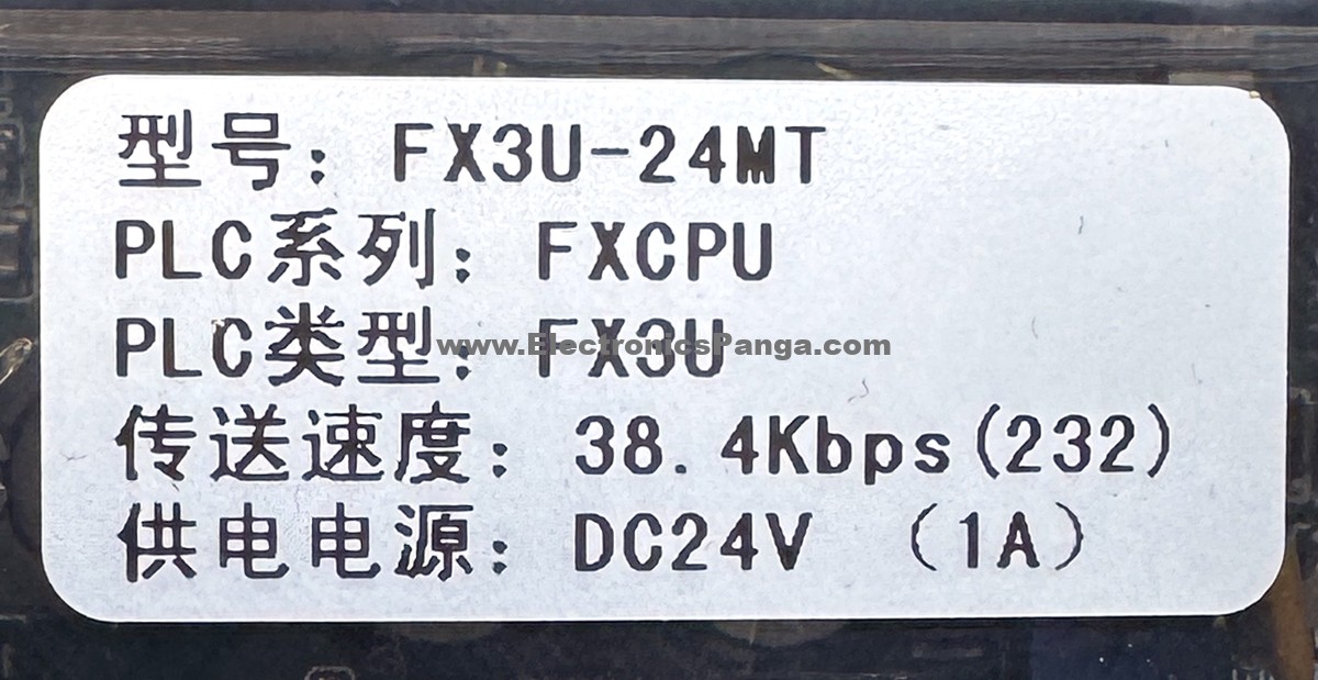 MITSUBISHI FX3U-24MT 24V PLC Control Board PL292 - Image 3