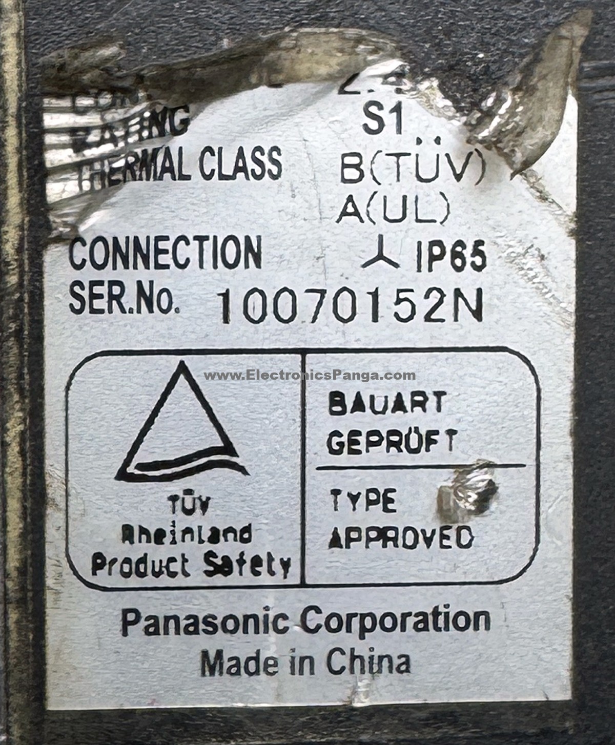 PANASONIC 0.75Kw (750W) MSMD082G1U AC Servo Motor SM1438 - Image 3