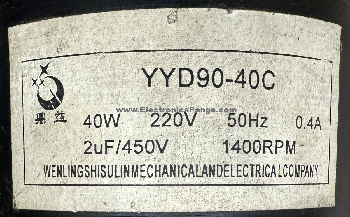 SILING YYD90-40C 40W 220V 0.4A 1400Rpm Induction Motor DM210 - Image 2