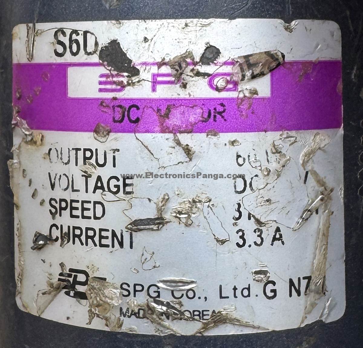 SPG 24V 3.3A 320Rpm DC Gear Motor DCM211 - Image 2