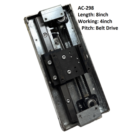 CNC Belt Drive Complete Actuator 4inch Working and 8inch Length AC-298
