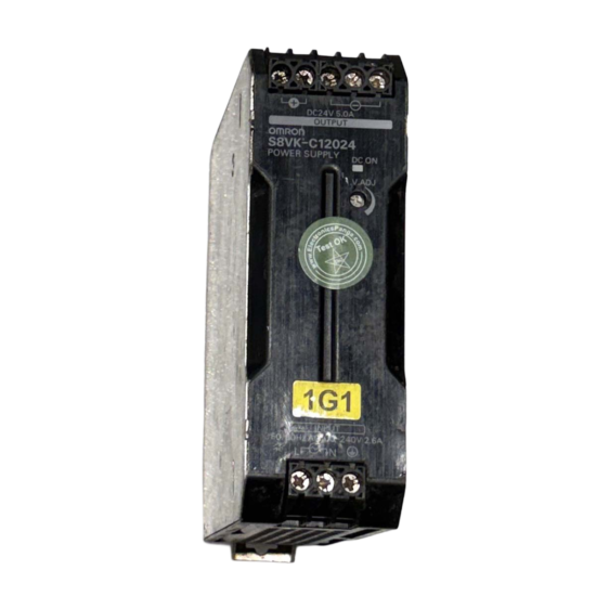 OMRON S8VK-C12024 24V 5A AC To DC Single Output Switching Power Supply  P442