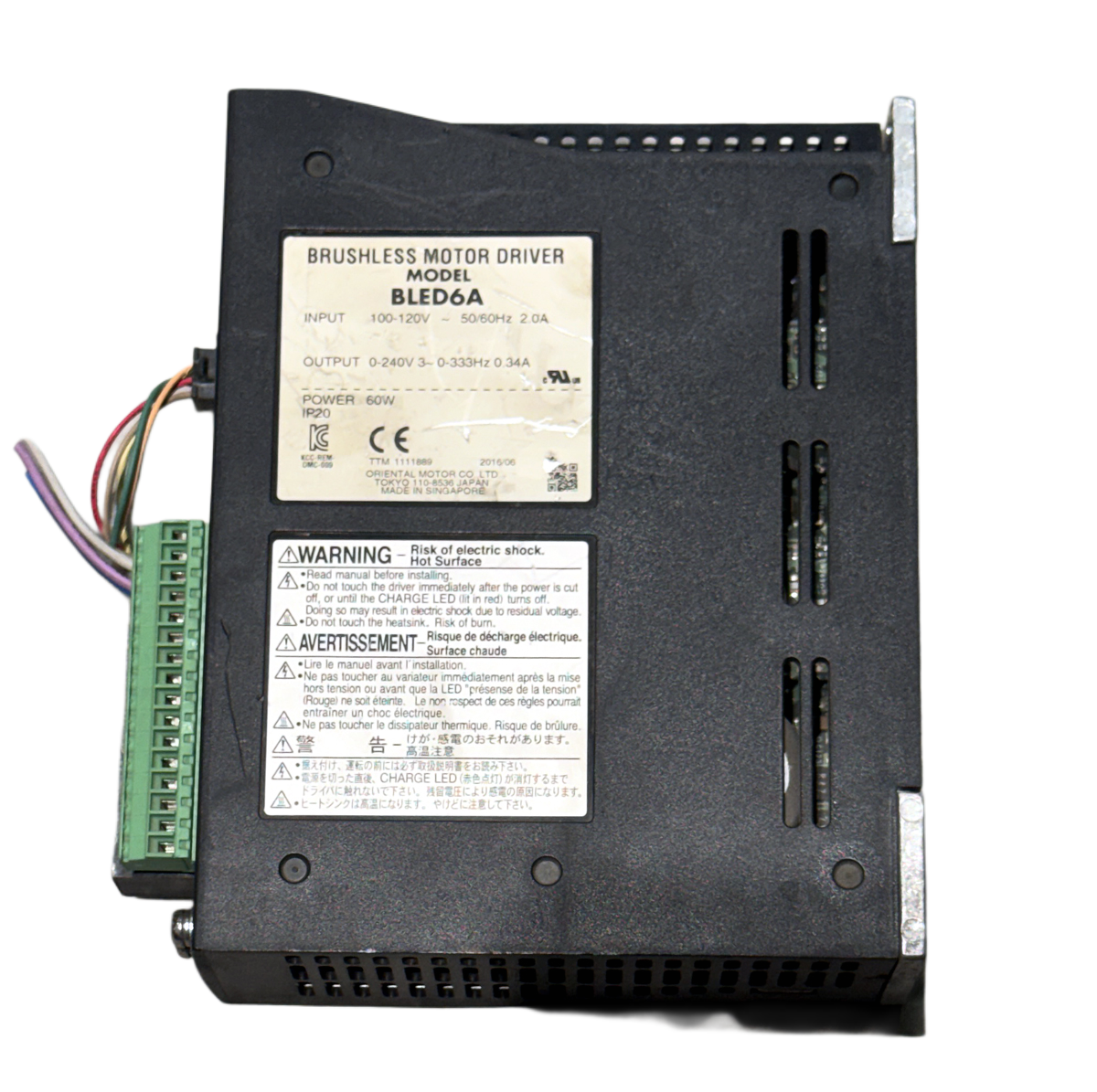 ORIENTAL MOTOR 60W (0.06Kw) BLED6A BLDC Motor Driver DD34 - Image 4
