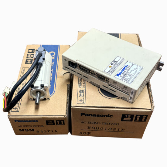 PANASONIC 100W (0.1Kw) MSM012P1A AC Servo Motor + MSD013P1E Driver MD374