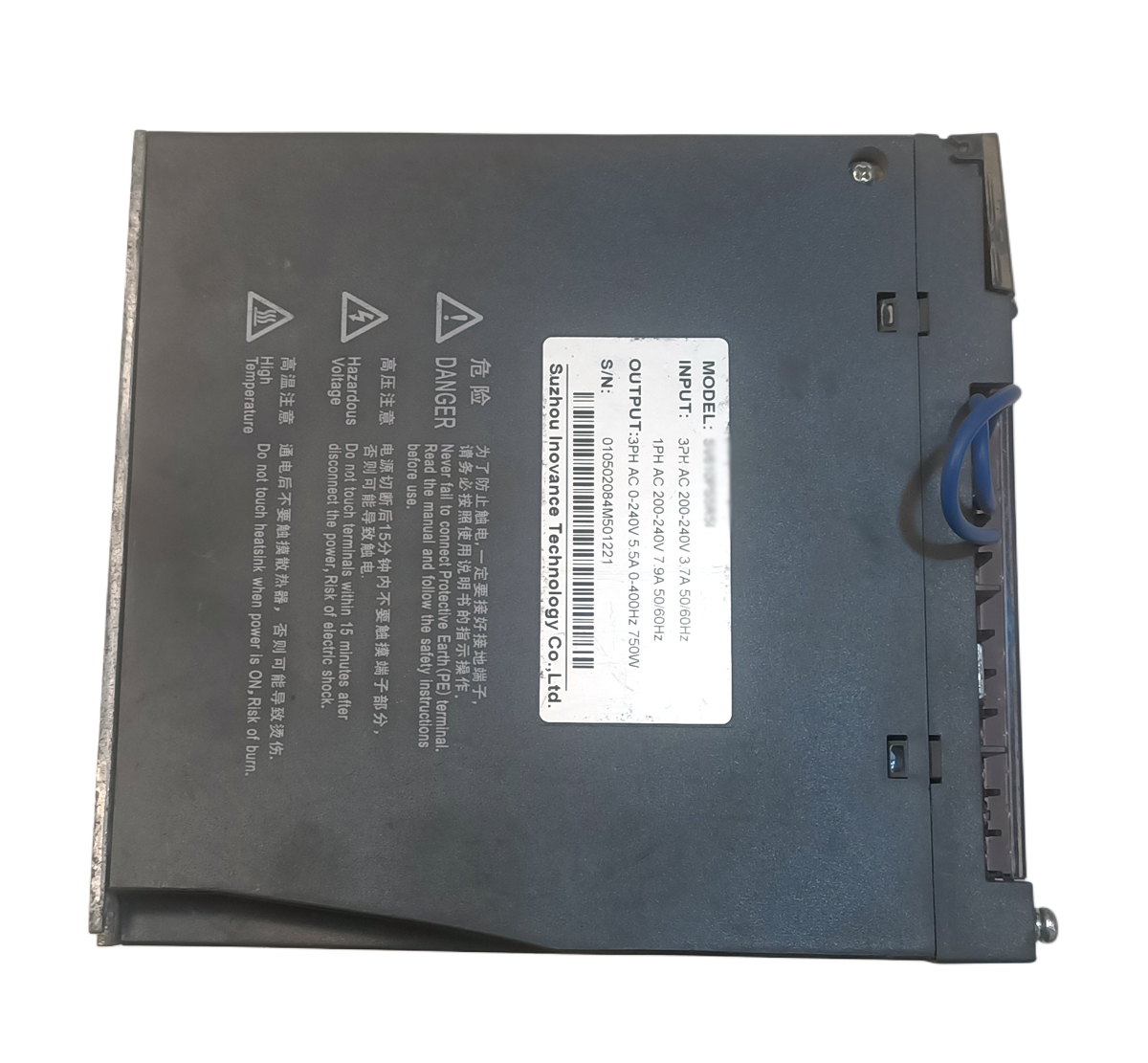 SUZHOU INOVANCE 750W (0.75Kw) IS620PS5R5I AC Servo Driver SD1636 - Image 6