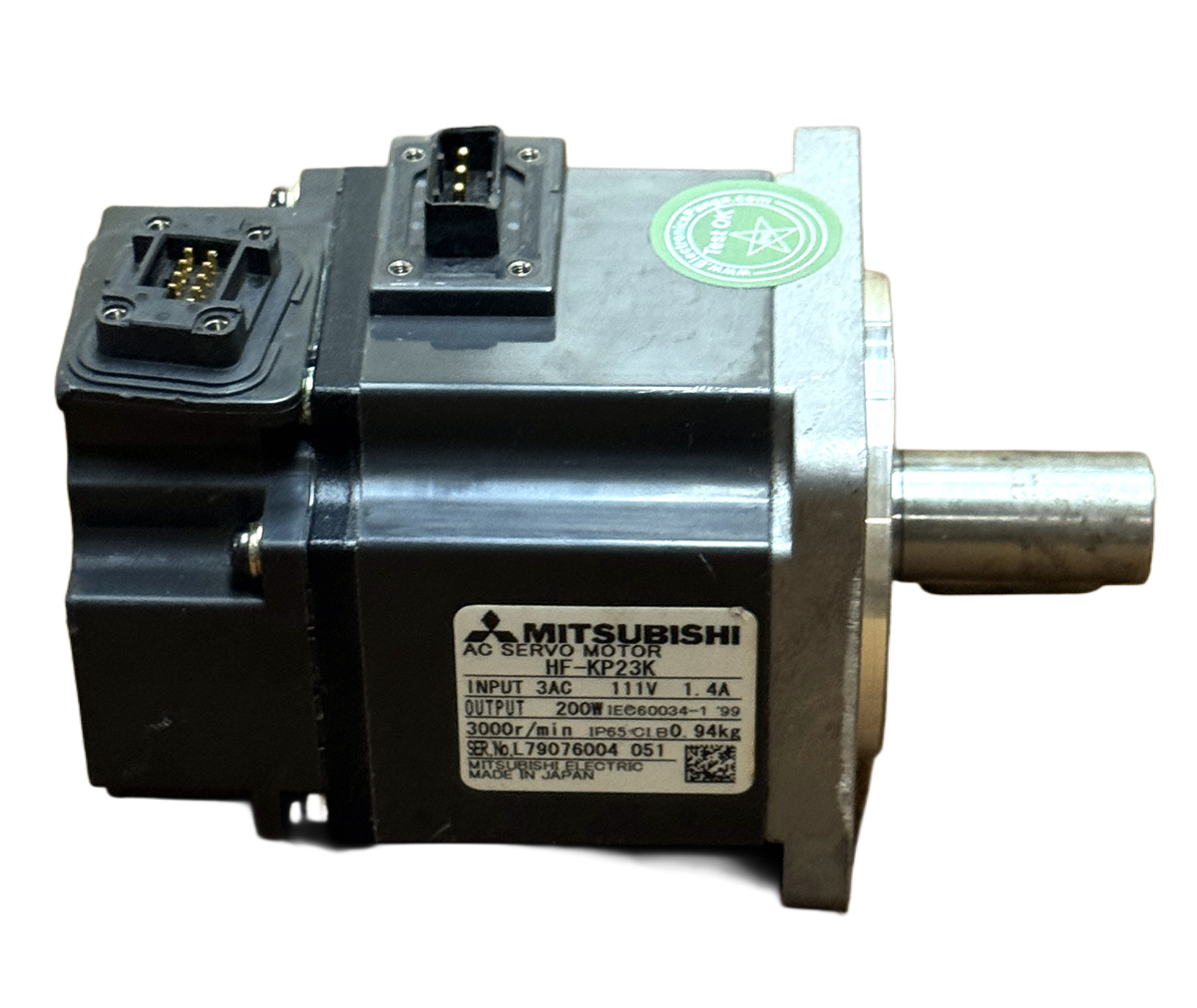 MITSUBISHI 200W (0.2Kw) HF-KP23K AC Servo Motor SM1463 - Image 3
