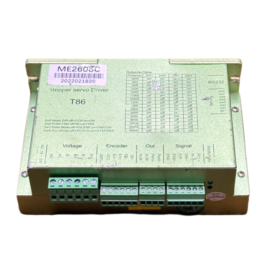 RTELLIGENT T86 ME2608C 18-80V/AC 18-110V/DC 2-Phase Closed Loop Stepper Driver STD371