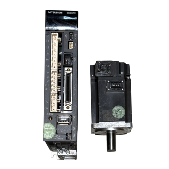 MITSUBISHI 400W (0.4Kw) HF-KP43 AC Servo Motor + MR-J3-40A Driver MD383