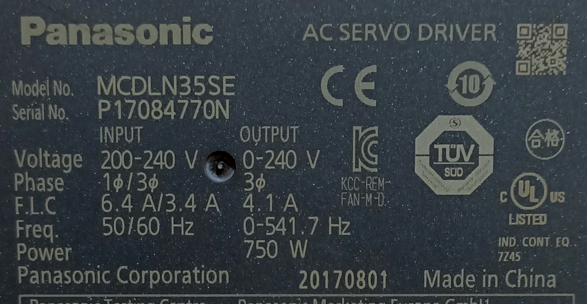 PANASONIC A6 0.75Kw (750W) MSMF082L1U2M AC Servo Motor + MCDLN35SE Driver MD390 - Image 8
